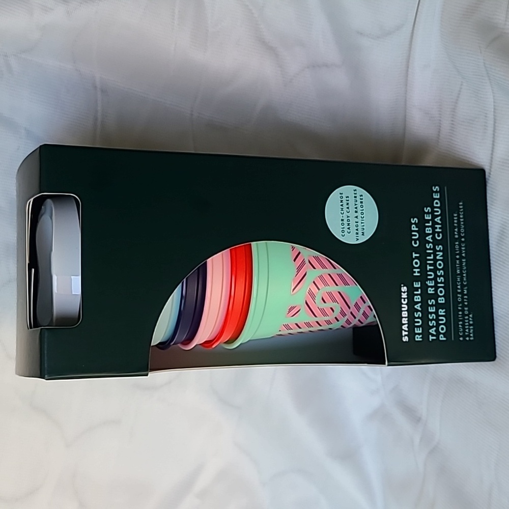 Starbucks Christmas 2020 Color Changing Candy Cane Hot Cup Set New